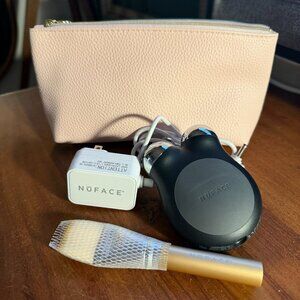 NuFace Mini+ Facial Toning Device – Black w/ Case & Accessories